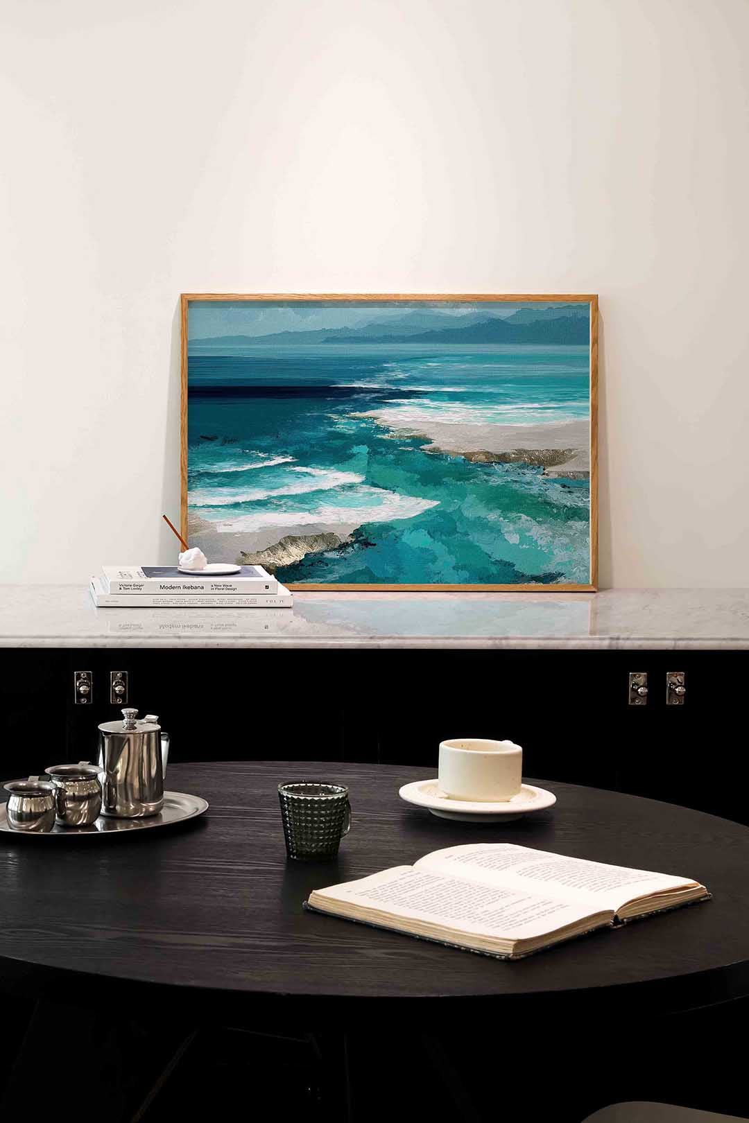 Blauwe oceaan Poster