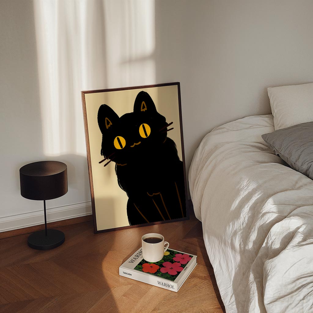 Mystieke Kattenblik Poster