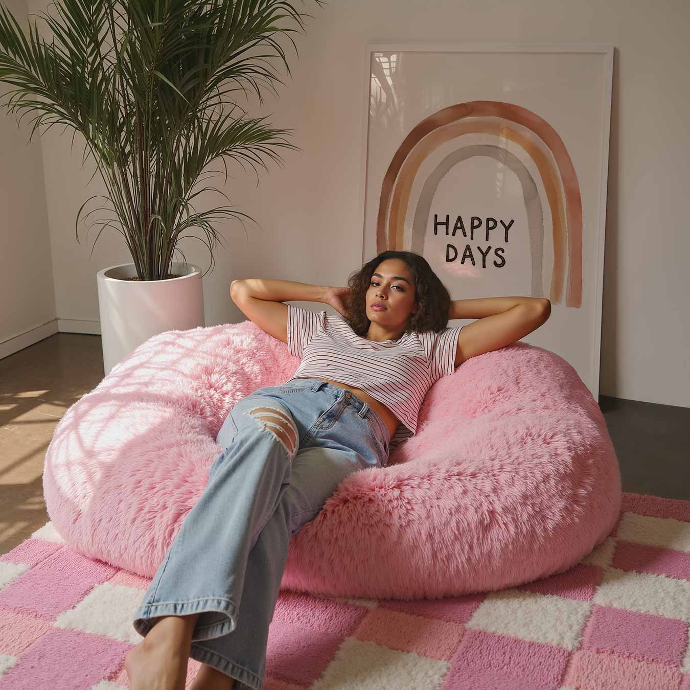 Happy Days Regenboog Poster-WallArtistic