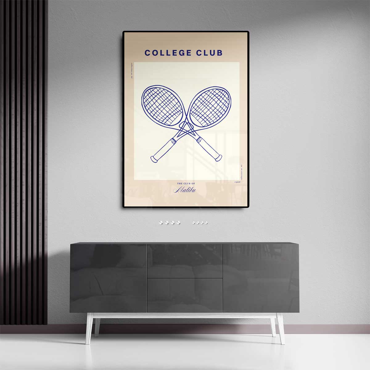 College Club Tennisposter