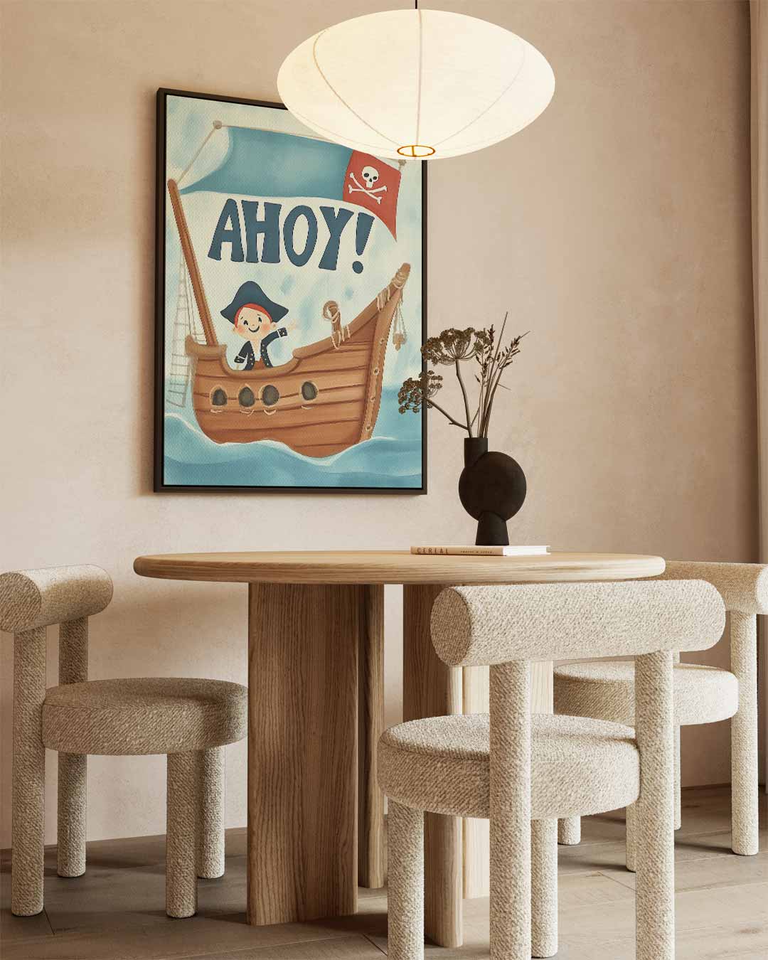 Piratenpret op Zee Kunstwerk-canvas-dibond-plexiglas-wanddecoratie-WallArtistic
