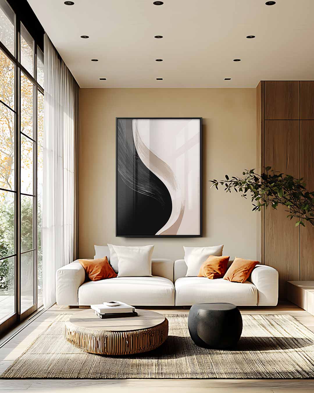 Mystieke Abstractie Kunstwerk-canvas-dibond-plexiglas-wanddecoratie-WallArtistic