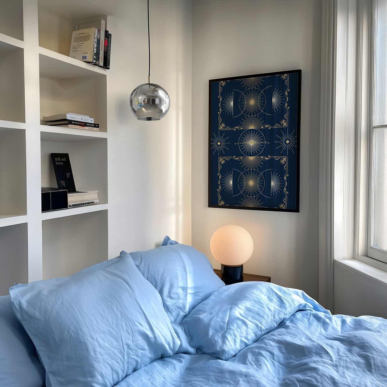 Art Deco Zonnestralen Poster-WallArtistic