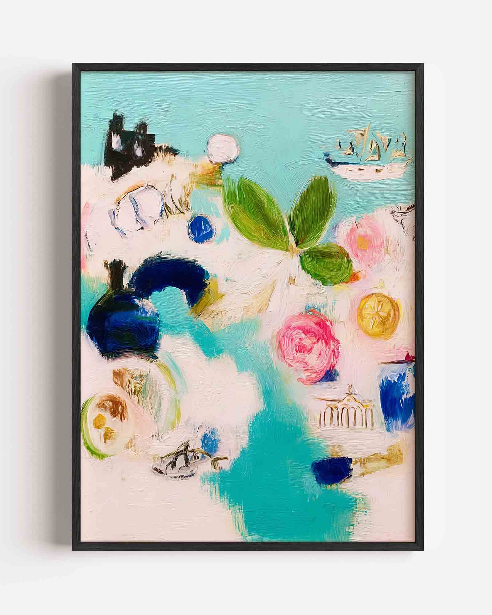 Abstracte vormen en kleuren Poster