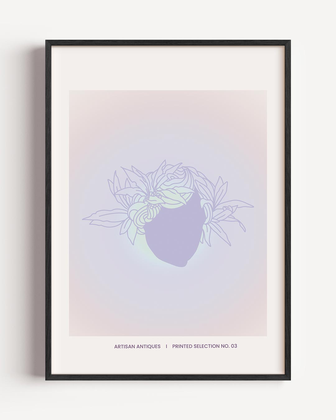 Floral Silhouette Poster-WallArtistic