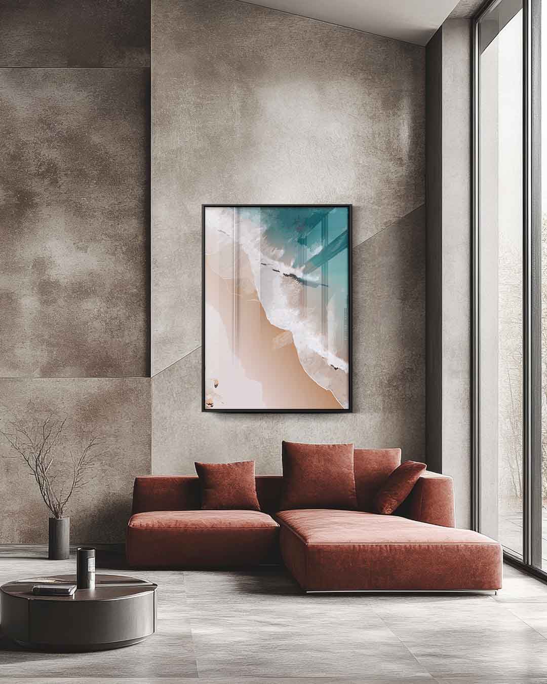 Dromerige Zeegezichten Kunstwerk-canvas-dibond-plexiglas-wanddecoratie-WallArtistic