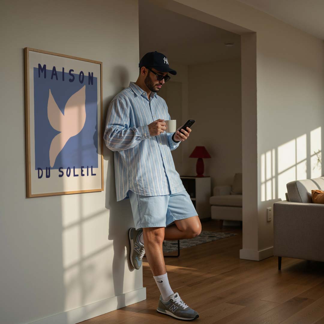 Zomerse Bladeren Poster-WallArtistic