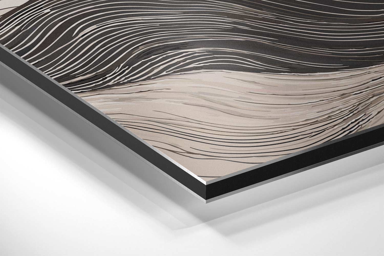 Linnen Bergenlandschap Kunstwerk-canvas-dibond-plexiglas-wanddecoratie-WallArtistic
