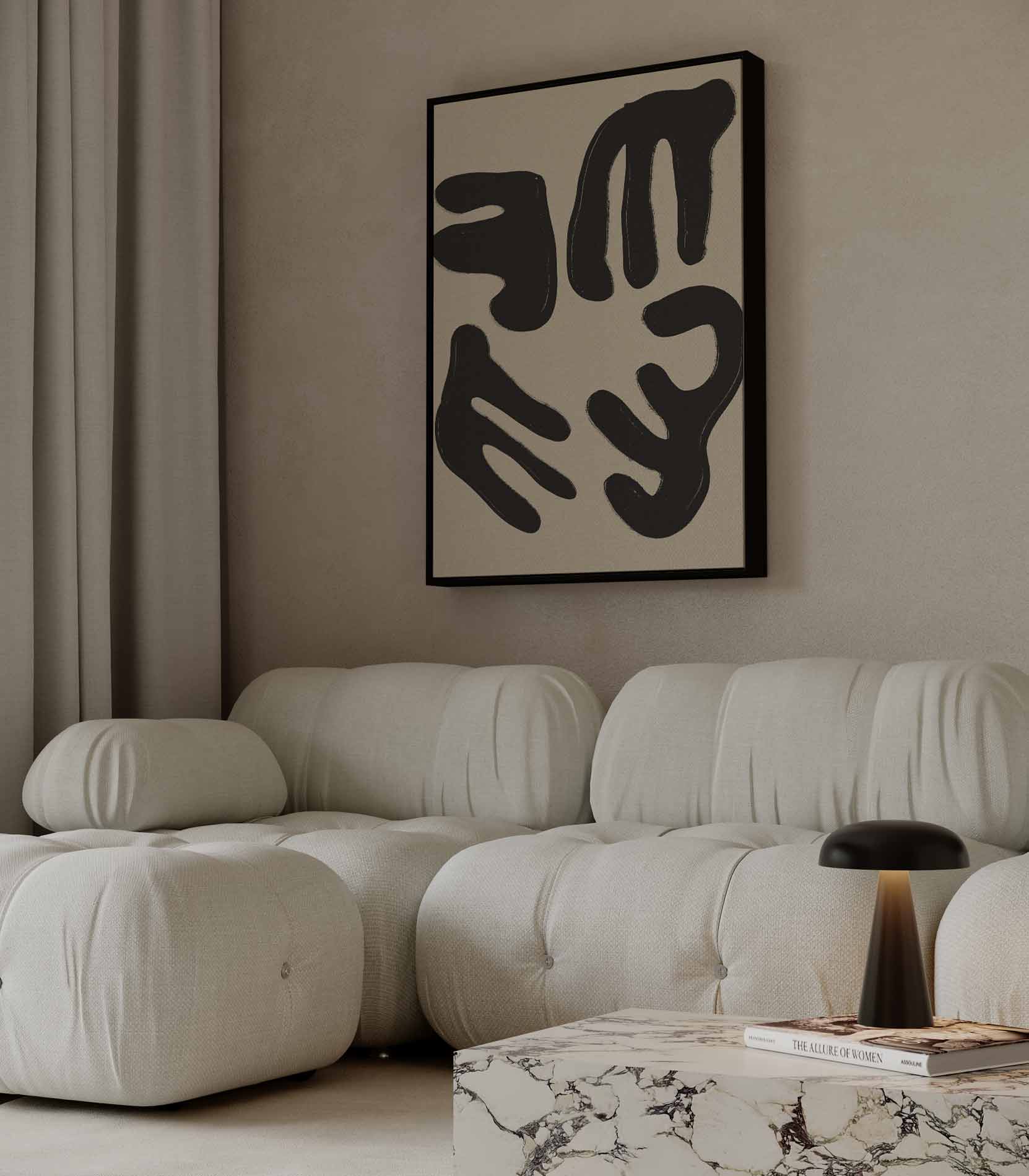 Vormen van Verbinding Kunstwerk-canvas-dibond-plexiglas-wanddecoratie-WallArtistic