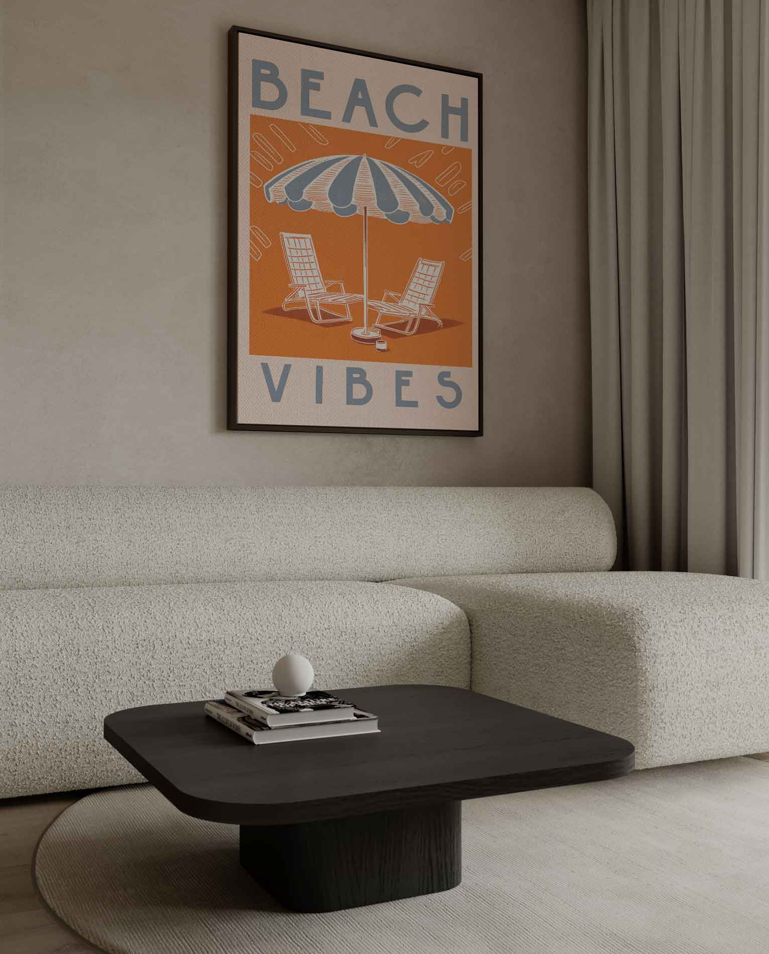 Zomerse Strandvibes Kunstwerk-canvas-dibond-plexiglas-wanddecoratie-WallArtistic