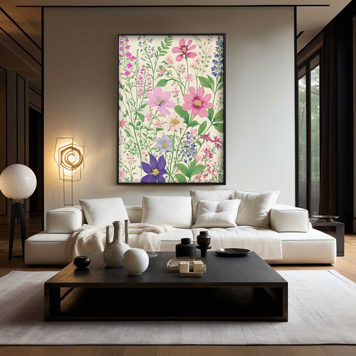Veldbloemen in Volle Bloei Kunstwerk-canvas-dibond-plexiglas-wanddecoratie-WallArtistic