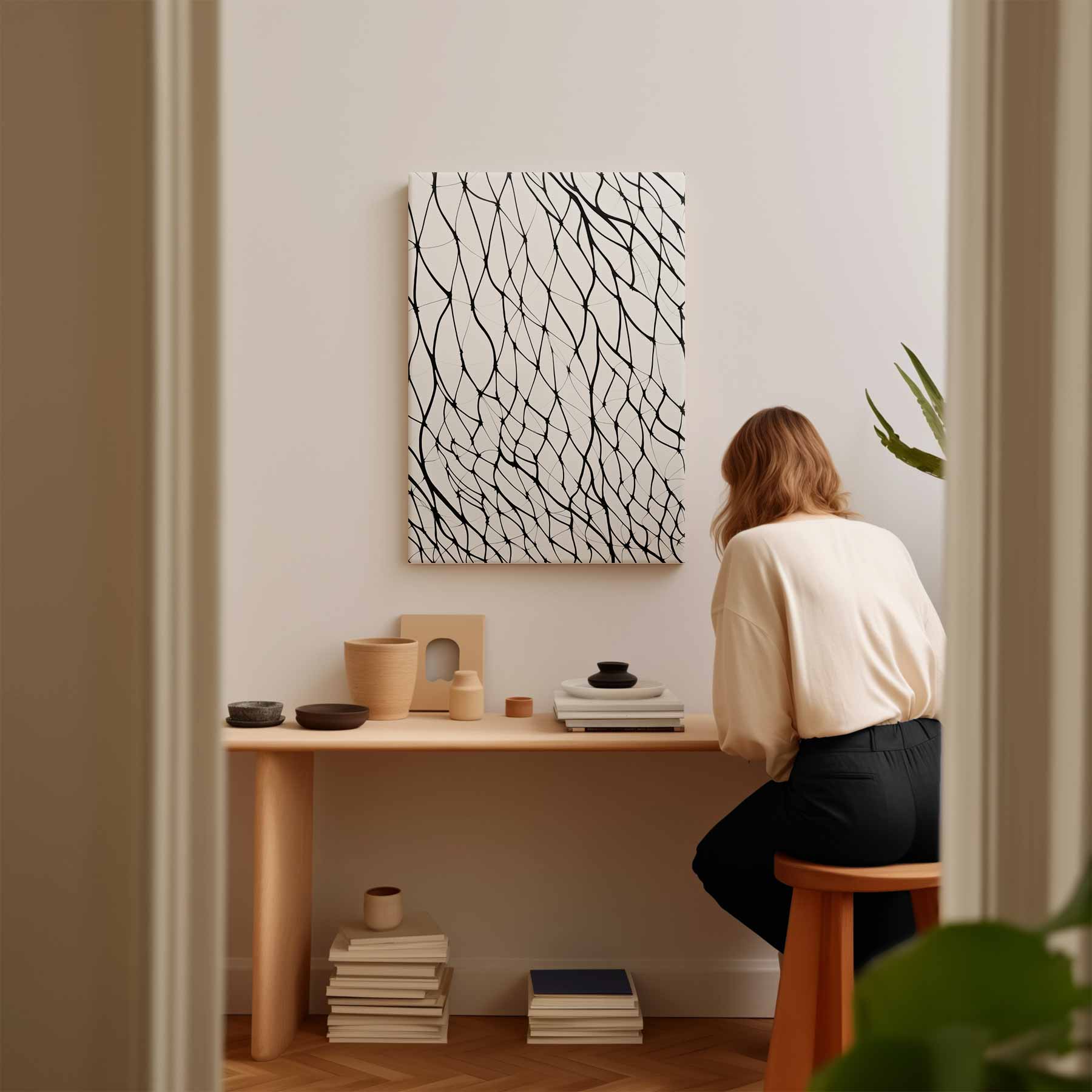 Abstracte Droomwevers Kunstwerk-canvas-dibond-plexiglas-wanddecoratie-WallArtistic
