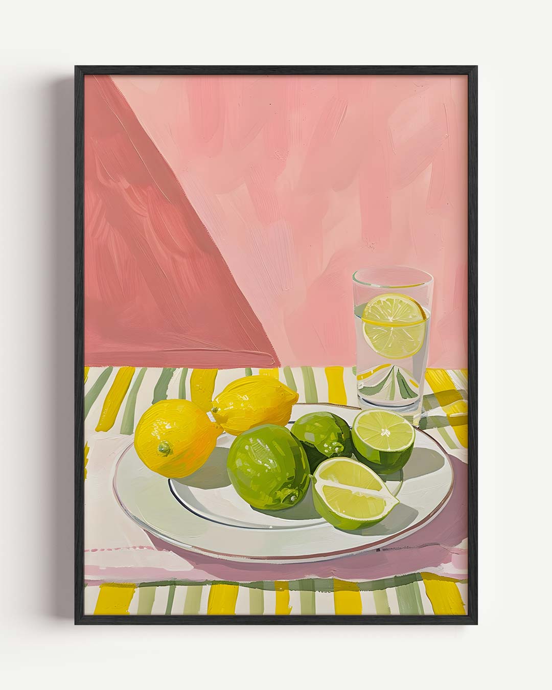 Zonnige Citrus Tafereel Poster-WallArtistic