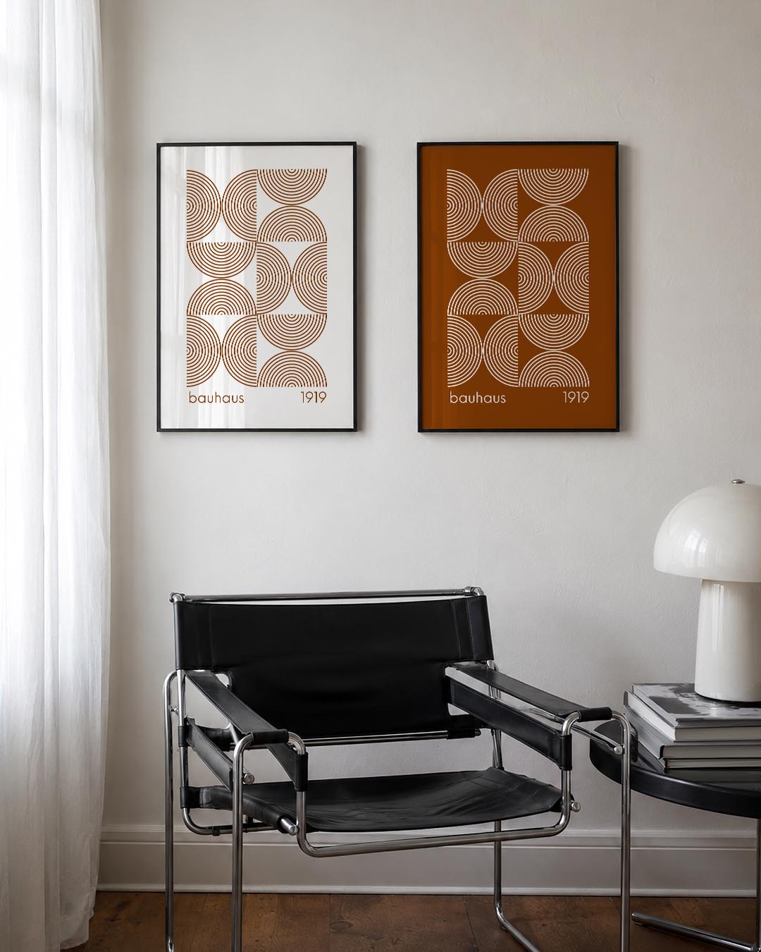 Cirkelritme en lijnen Posterset
