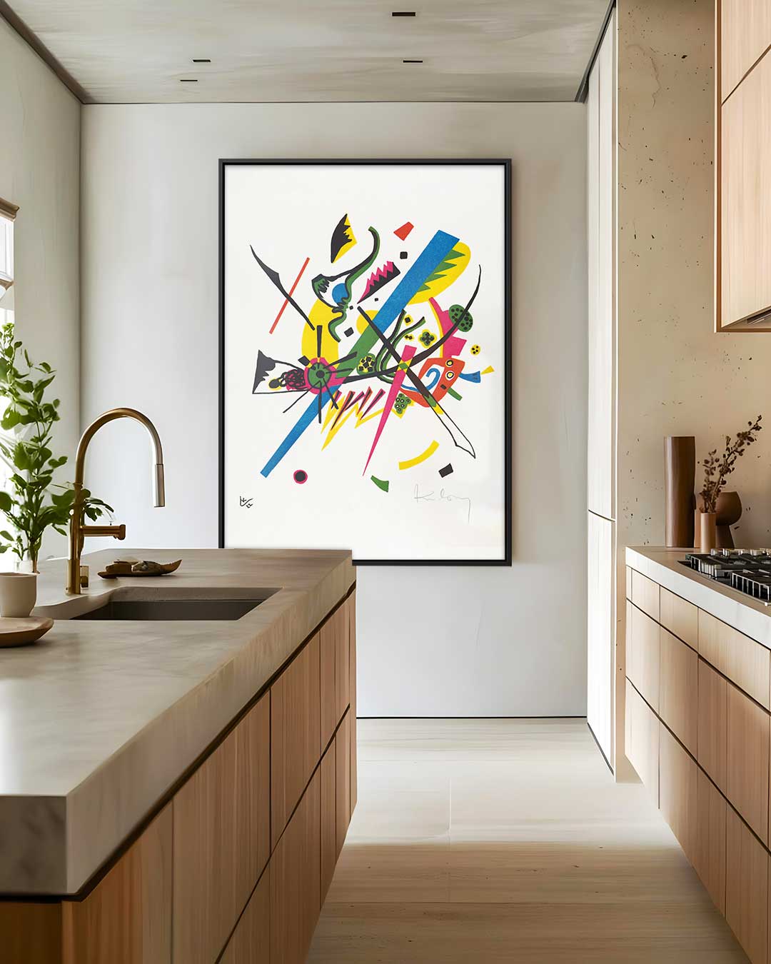 Vrolijke Kleurenexplosie Kunstwerk-canvas-dibond-plexiglas-wanddecoratie-WallArtistic