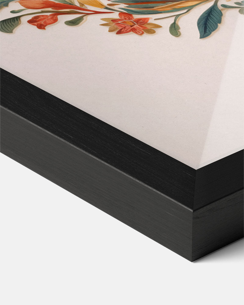 Elegante Tijger Bloem Poster-WallArtistic