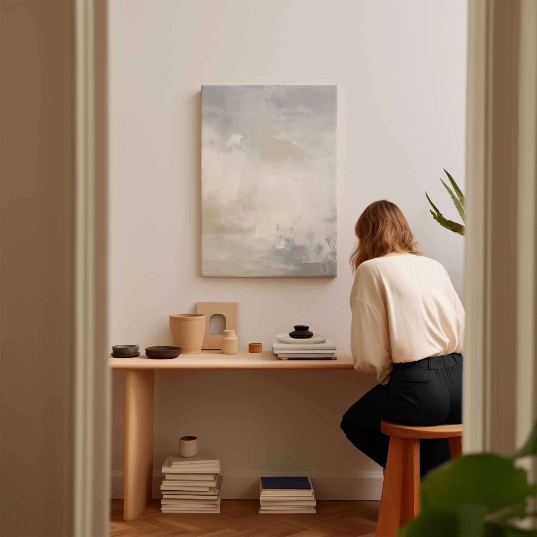 Delicate Vlagen van Mist Kunstwerk-canvas-dibond-plexiglas-wanddecoratie-WallArtistic