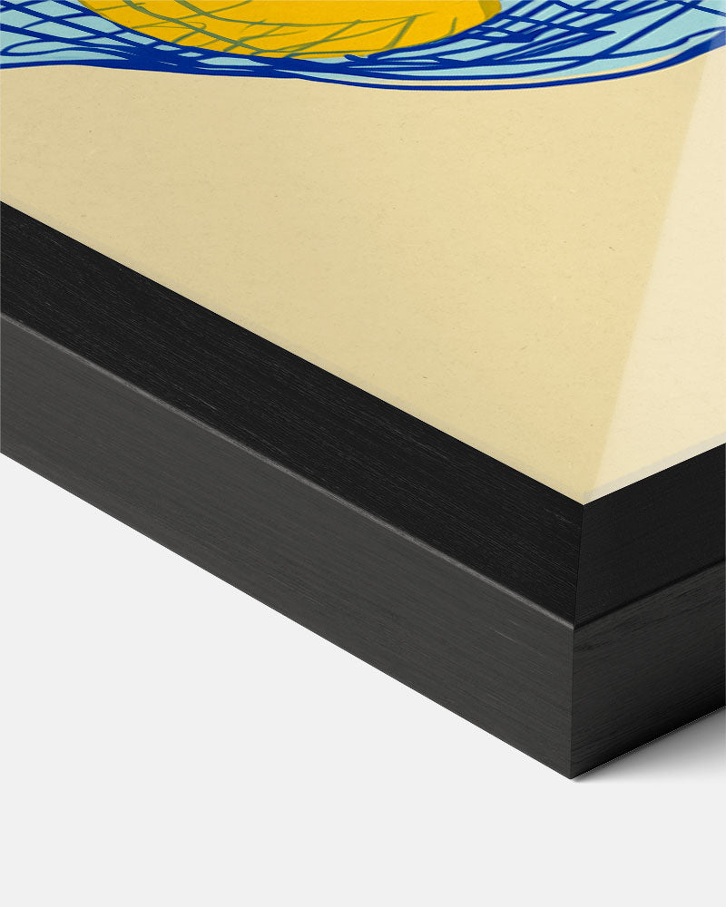 Zomerse Citroen Illustratie Poster-WallArtistic