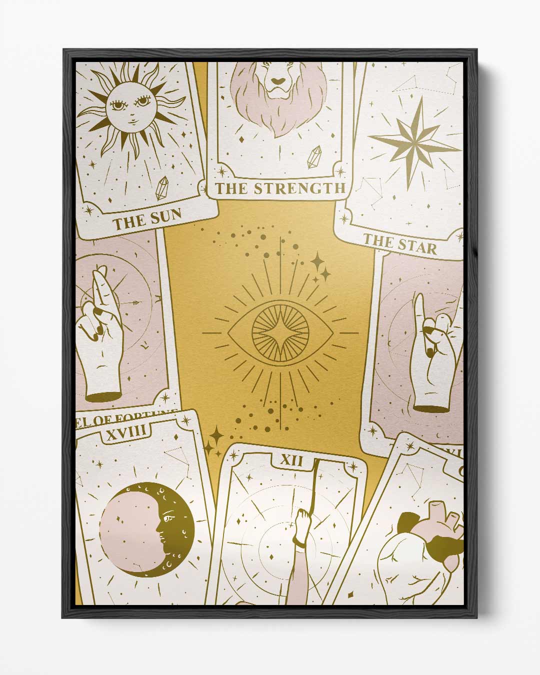 Tarot Illustratie Poster Kunstwerk-canvas-dibond-plexiglas-wanddecoratie-WallArtistic