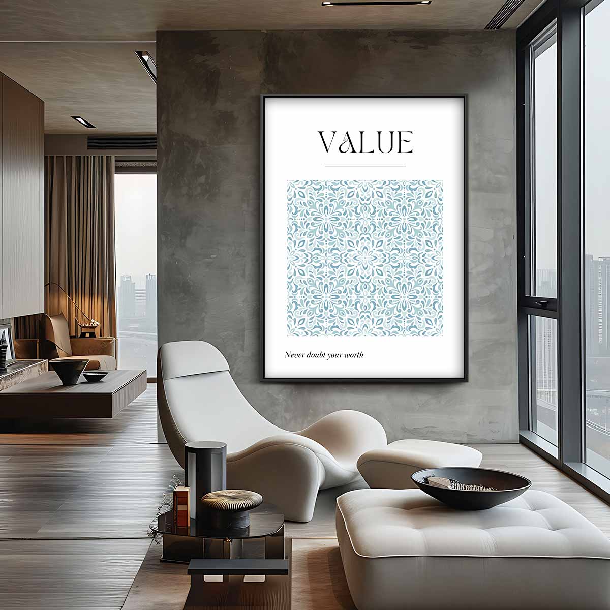 Inspirerende Waardeposter Kunstwerk-canvas-dibond-plexiglas-wanddecoratie-WallArtistic