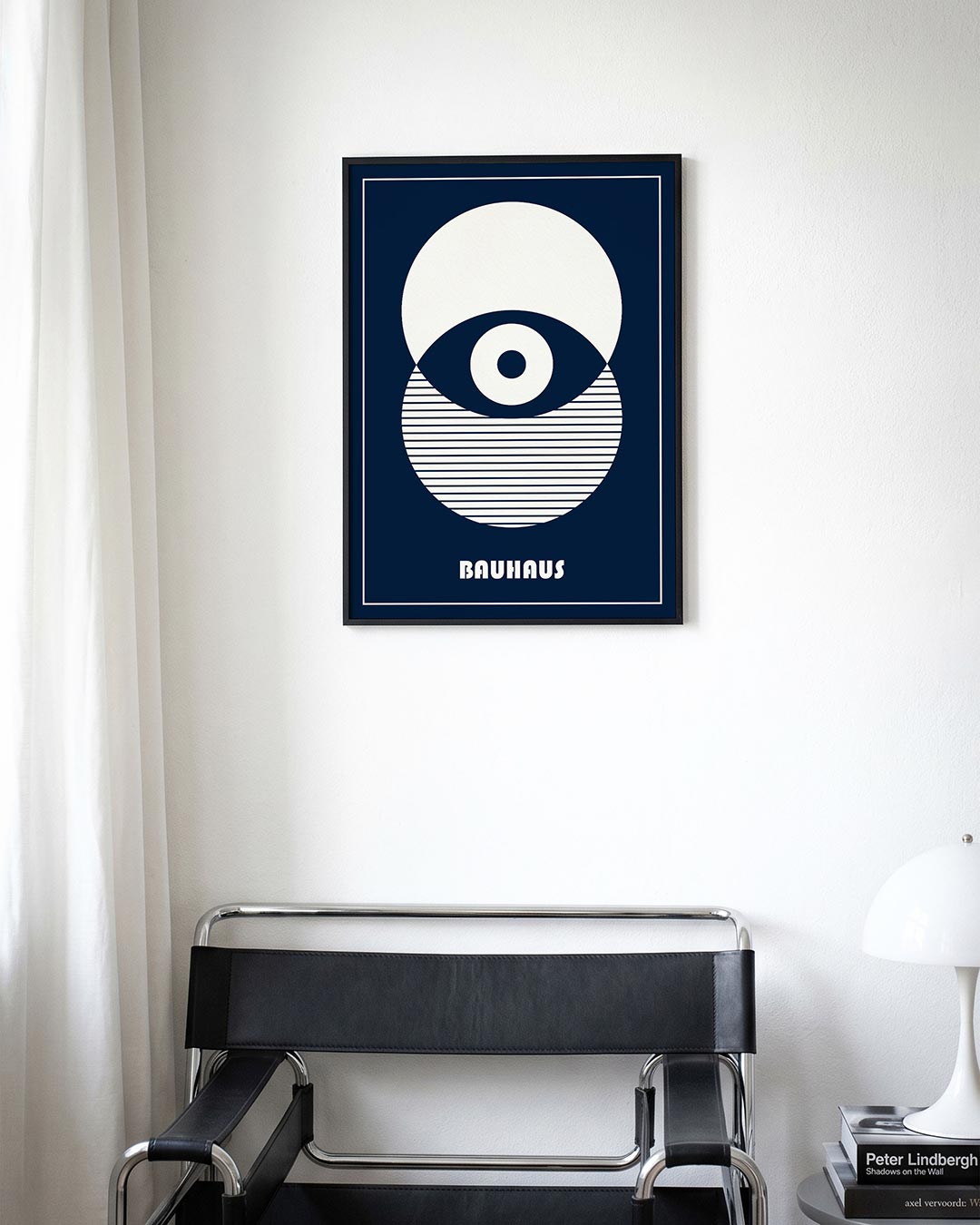 Cirkelstructuur en lijnen Poster
