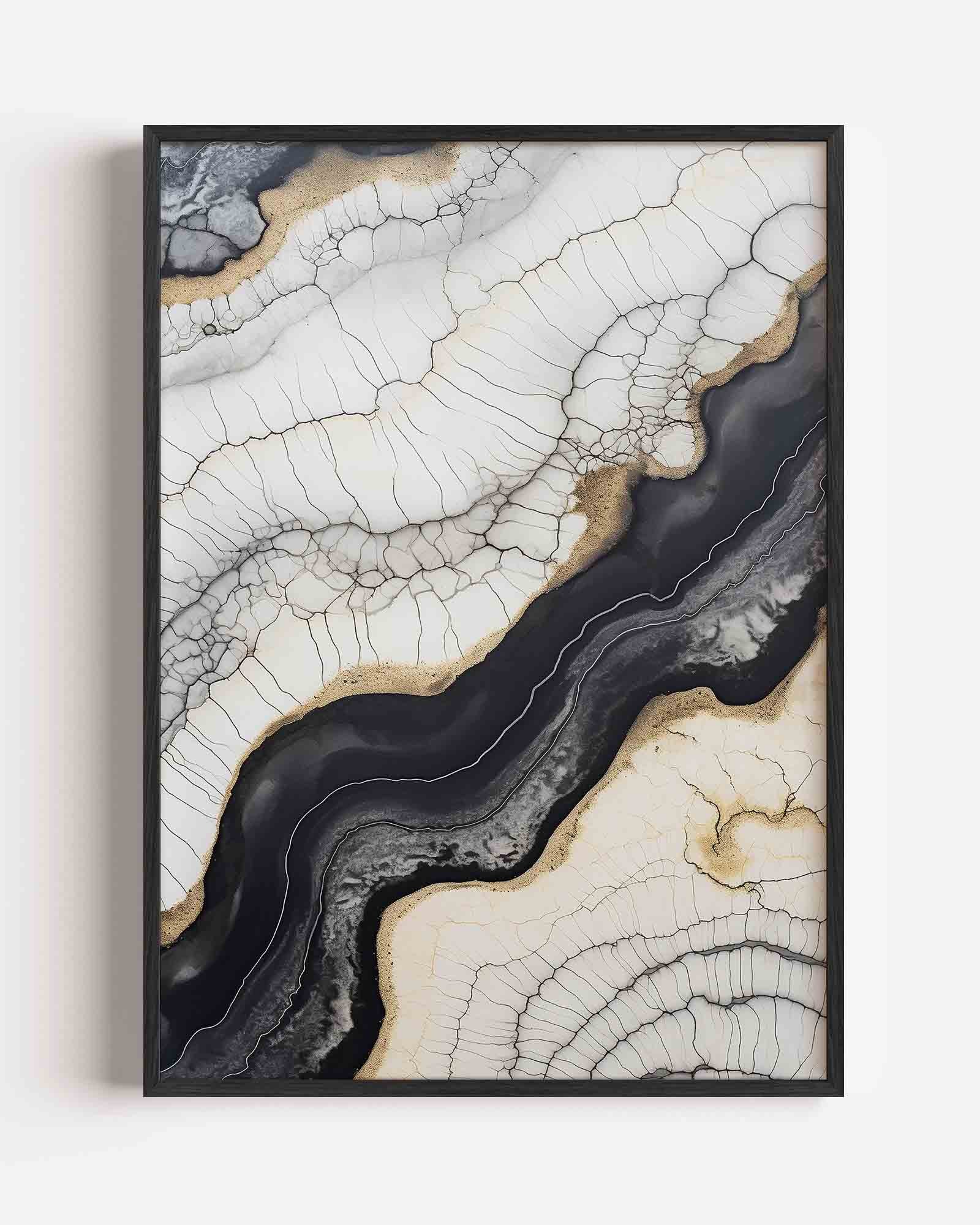 Abstracte lijnen en patronen Poster