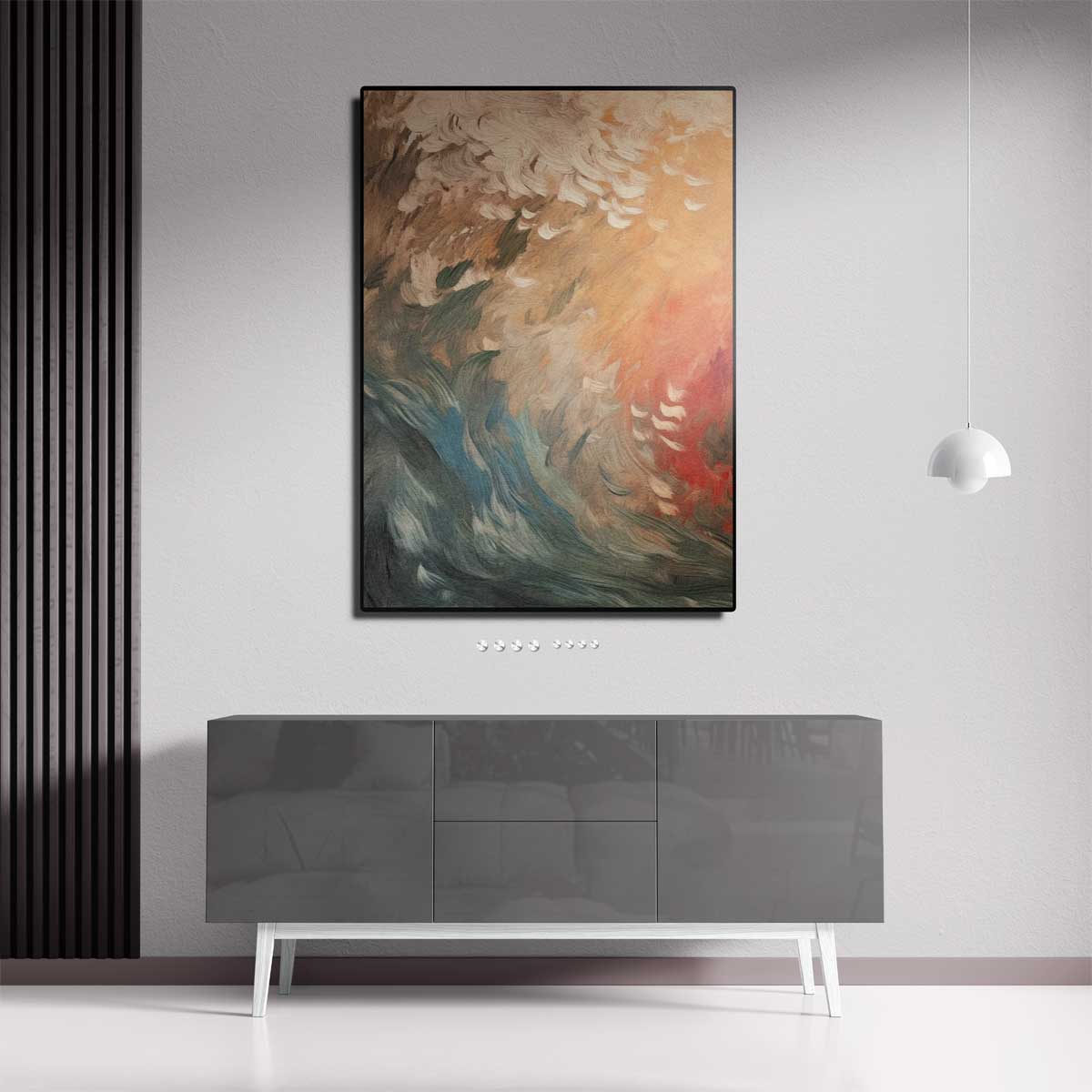 Vloed van Kleuren Kunstwerk-canvas-dibond-plexiglas-wanddecoratie-WallArtistic