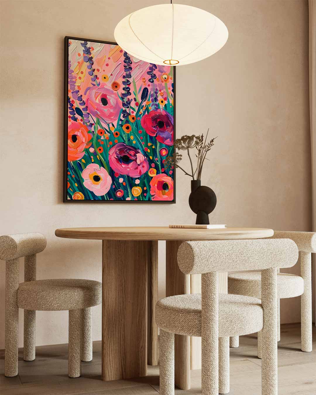 Bloemenweelde op Doek Kunstwerk-canvas-dibond-plexiglas-wanddecoratie-WallArtistic
