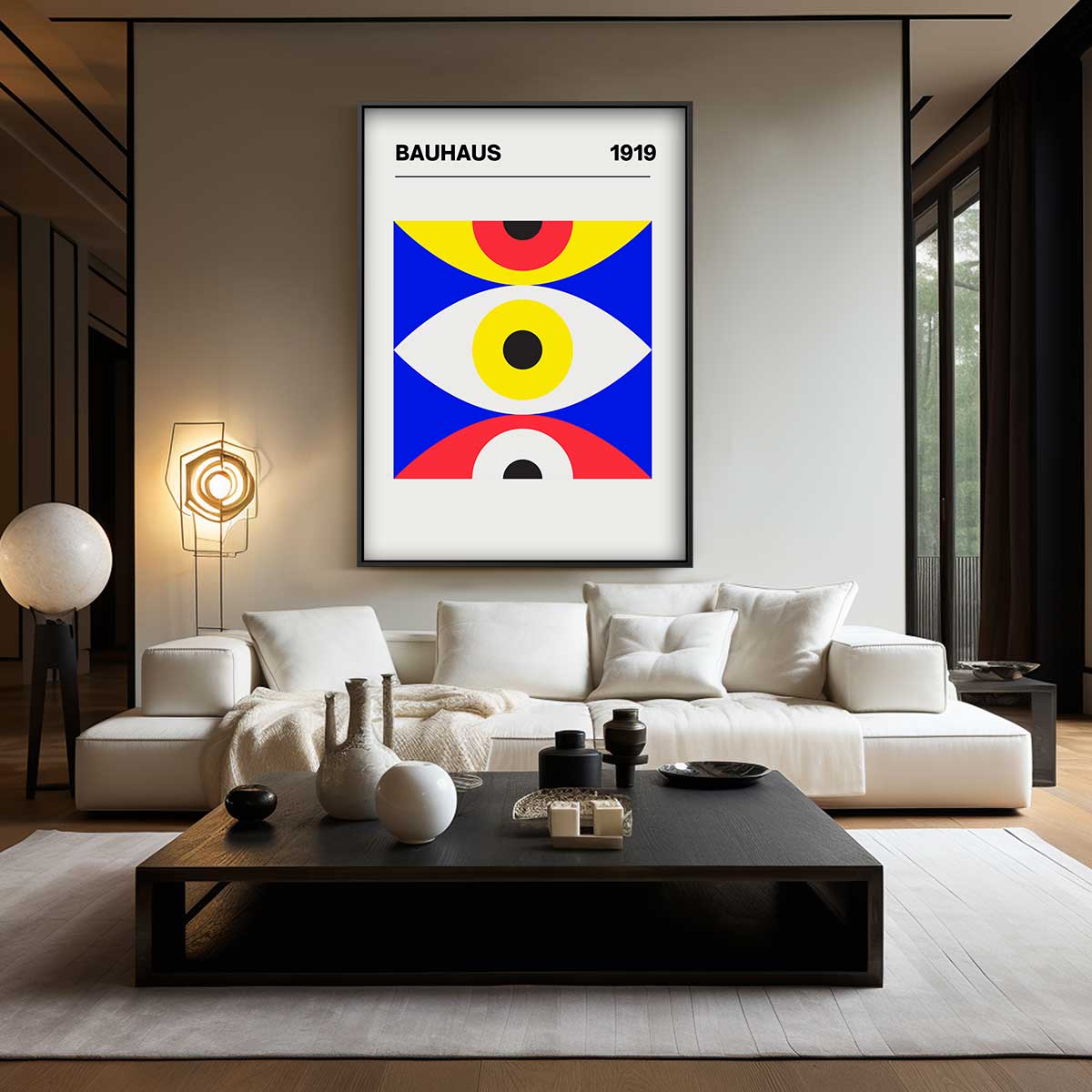 Bauhaus Geometrische Stijl Poster Kunstwerk-canvas-dibond-plexiglas-wanddecoratie-WallArtistic