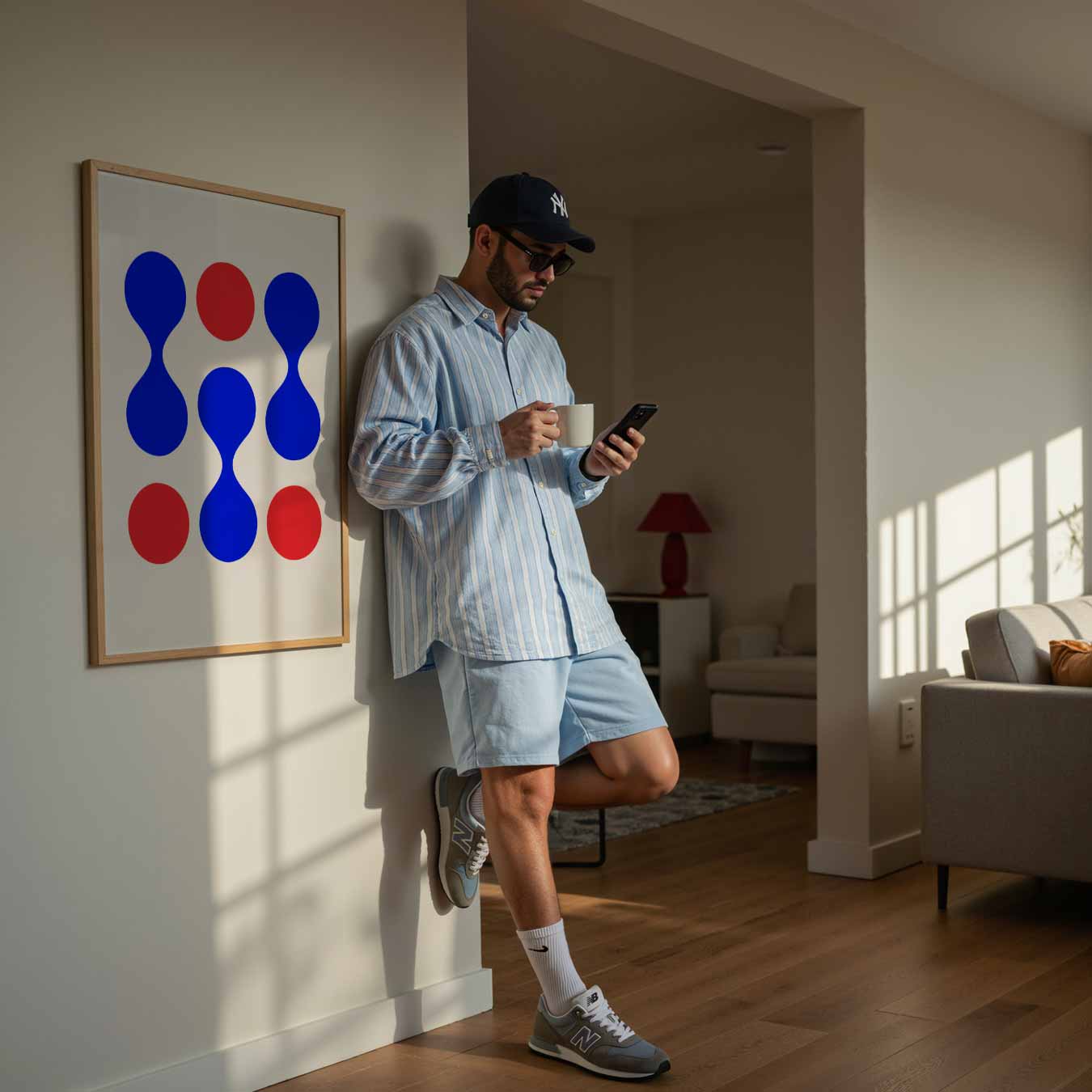 Abstracte Moderne Cirkelpatronen Poster-WallArtistic