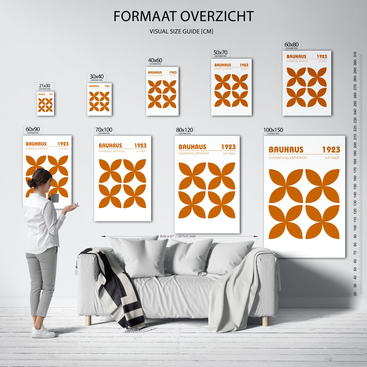 Vormritme en kleur Poster