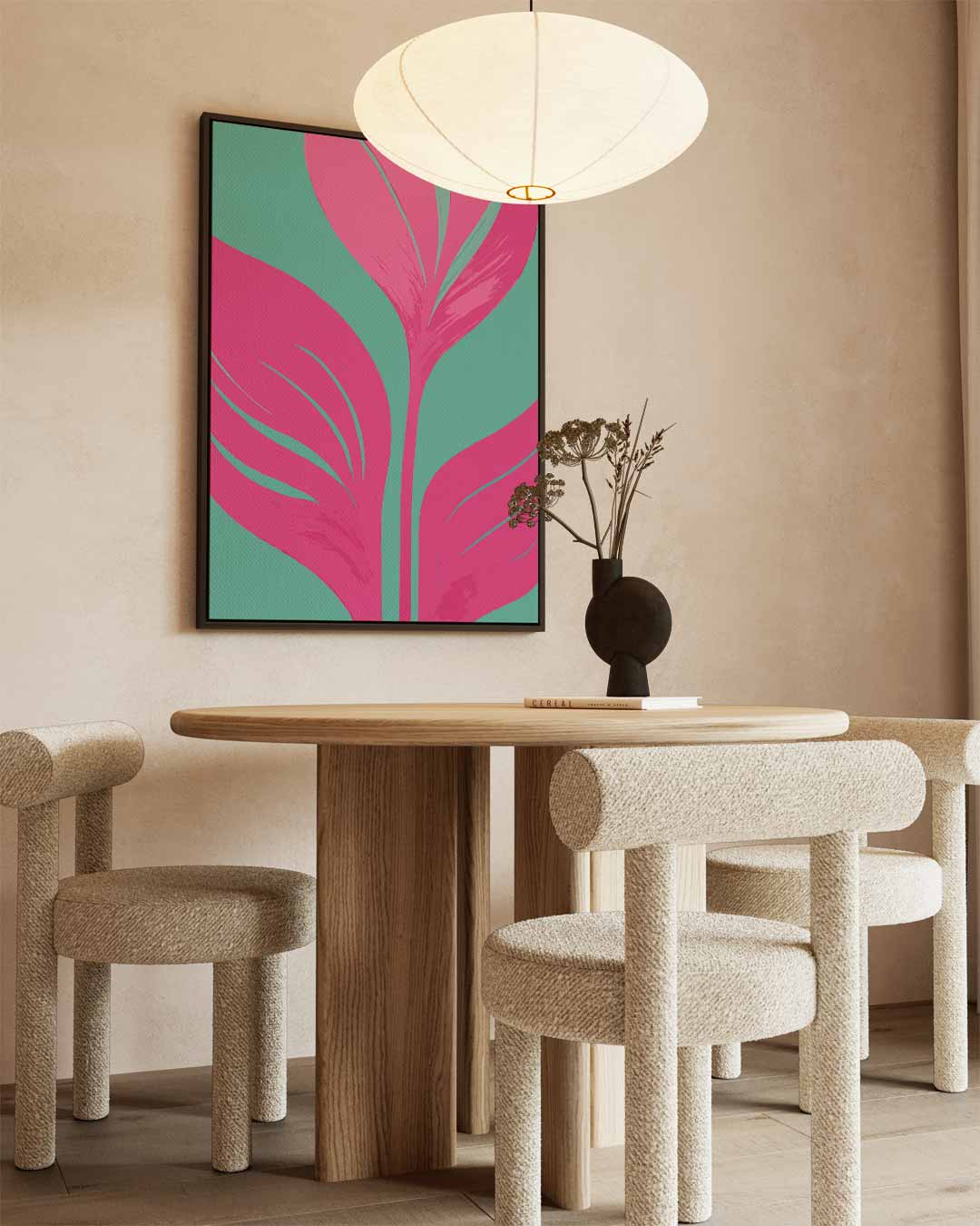 Abstracte Bloemenpracht Kunstwerk-canvas-dibond-plexiglas-wanddecoratie-WallArtistic