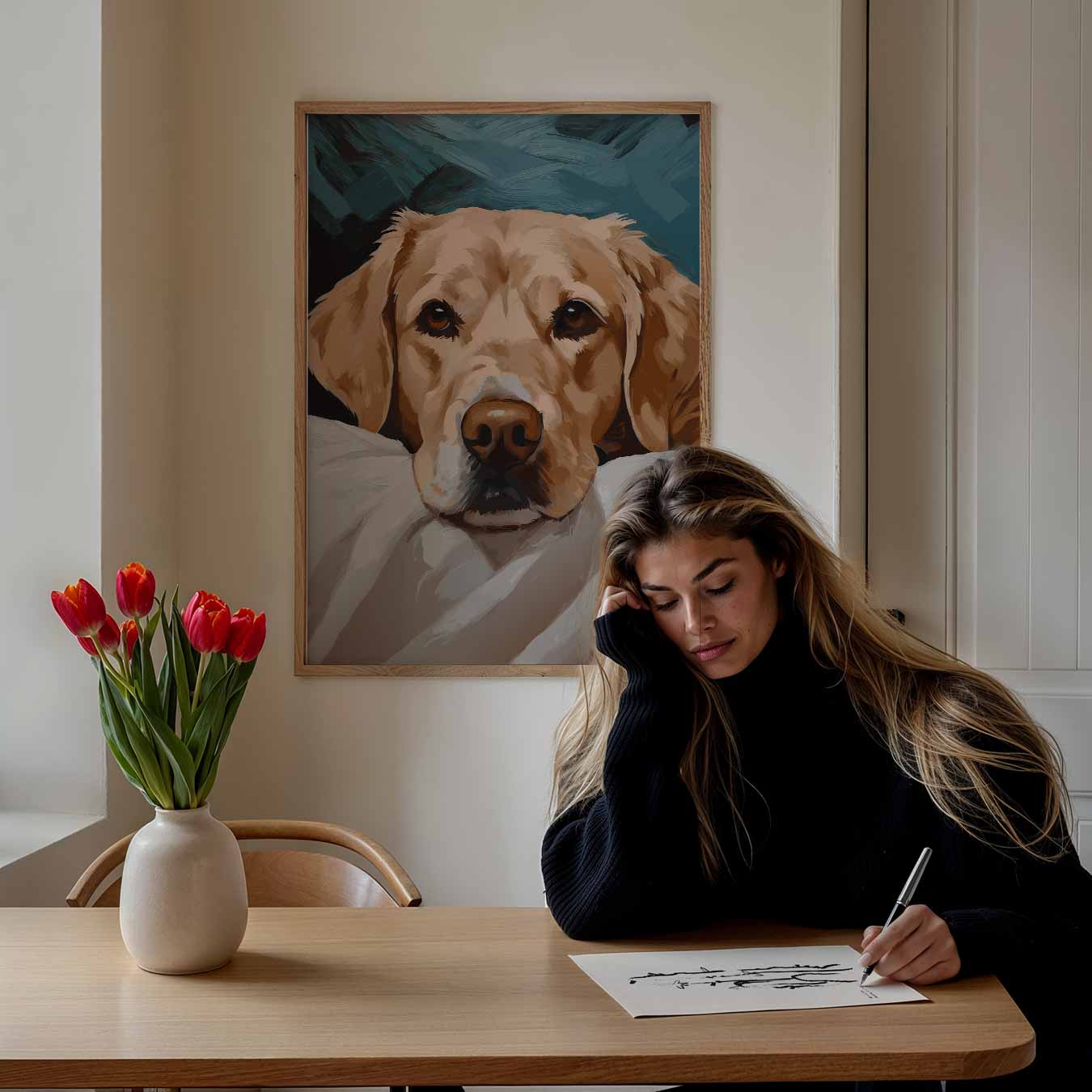 Knusse Labradors Dierenposter