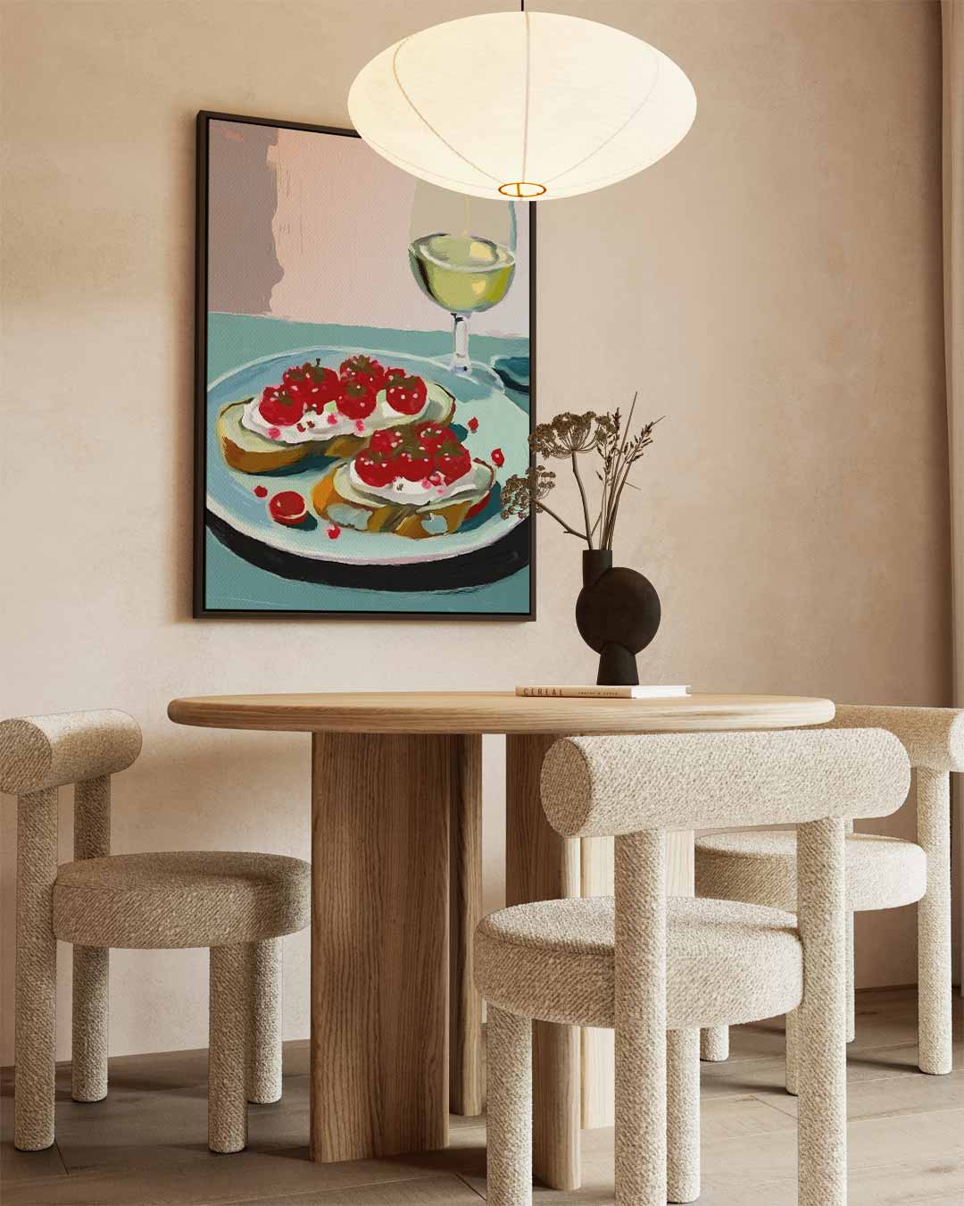 Zomers Genot Schilderij Kunstwerk-canvas-dibond-plexiglas-wanddecoratie-WallArtistic