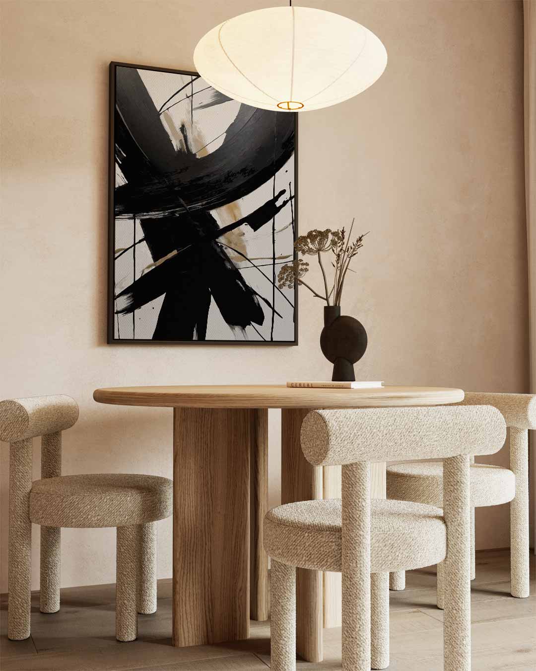 Abstracte Expressie Kunstwerk-canvas-dibond-plexiglas-wanddecoratie-WallArtistic