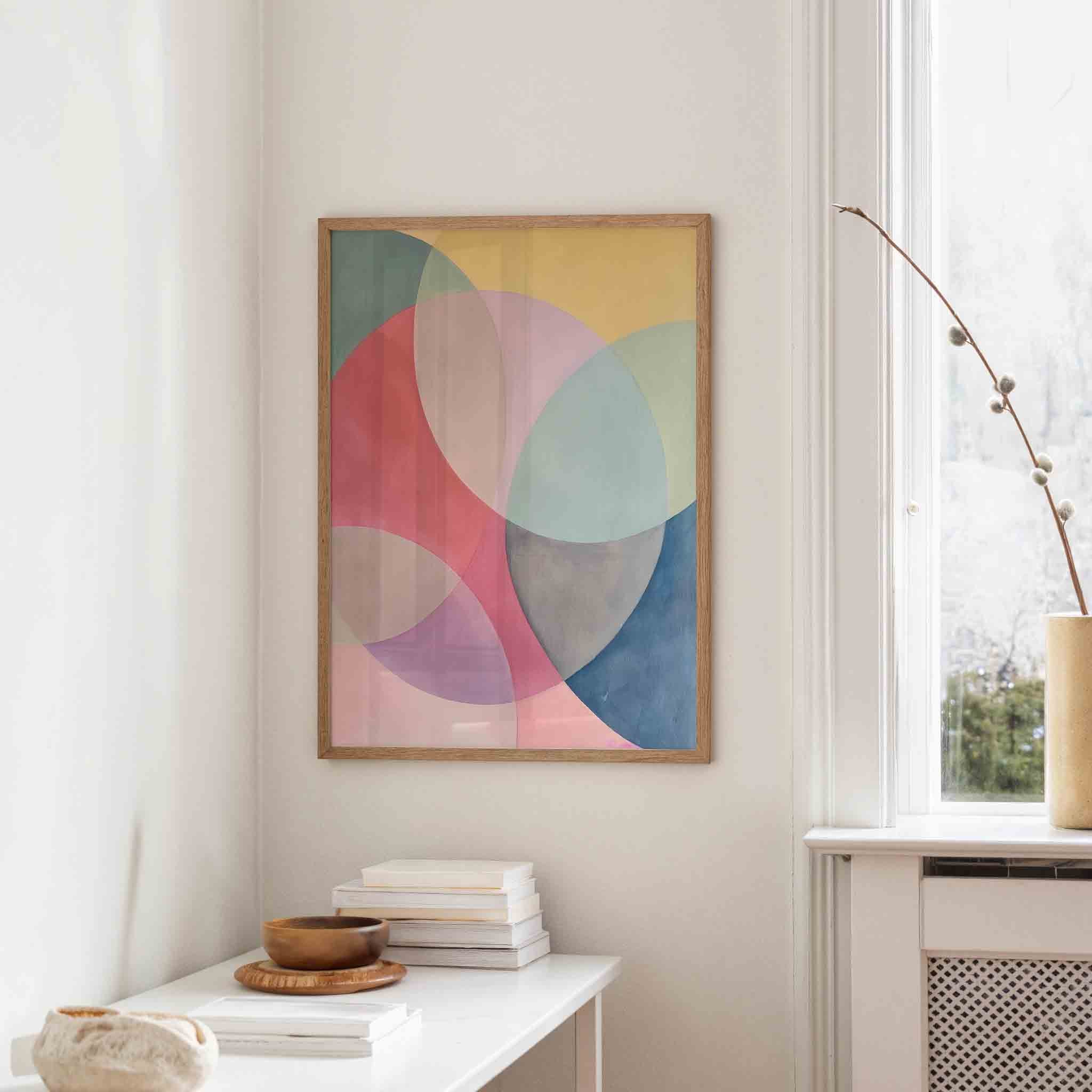 Abstracte cirkels Poster