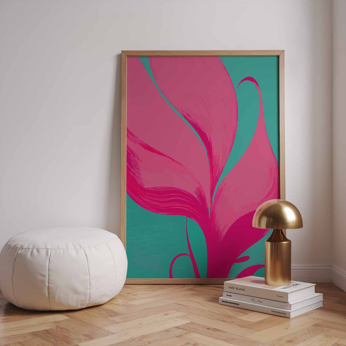 Vrolijke Bloem Abstract Poster