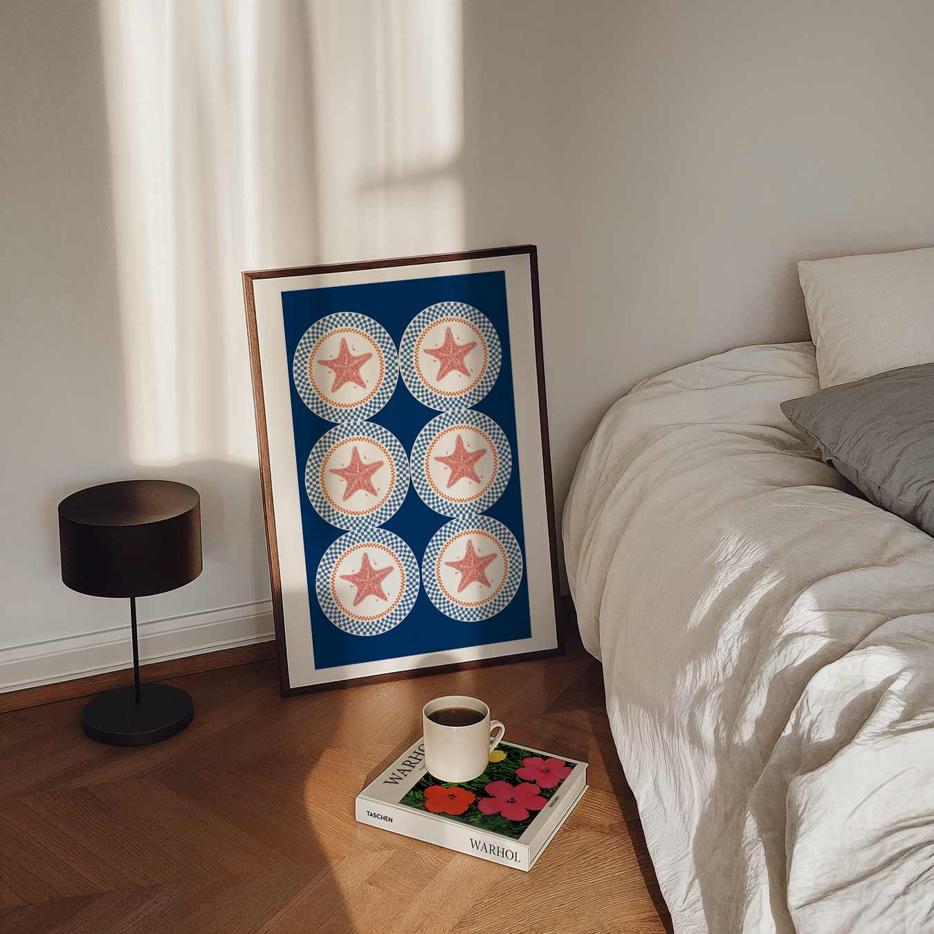 Zeesterren Patroon Poster-WallArtistic