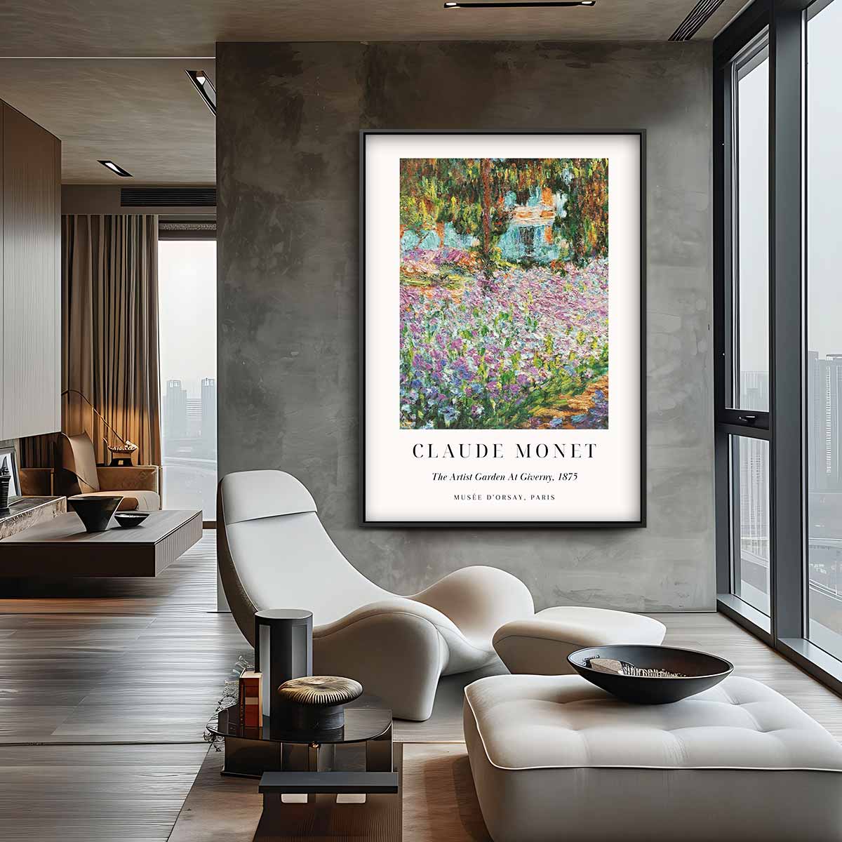 Impressionistisch Tuinlandschap Kunstwerk-canvas-dibond-plexiglas-wanddecoratie-WallArtistic