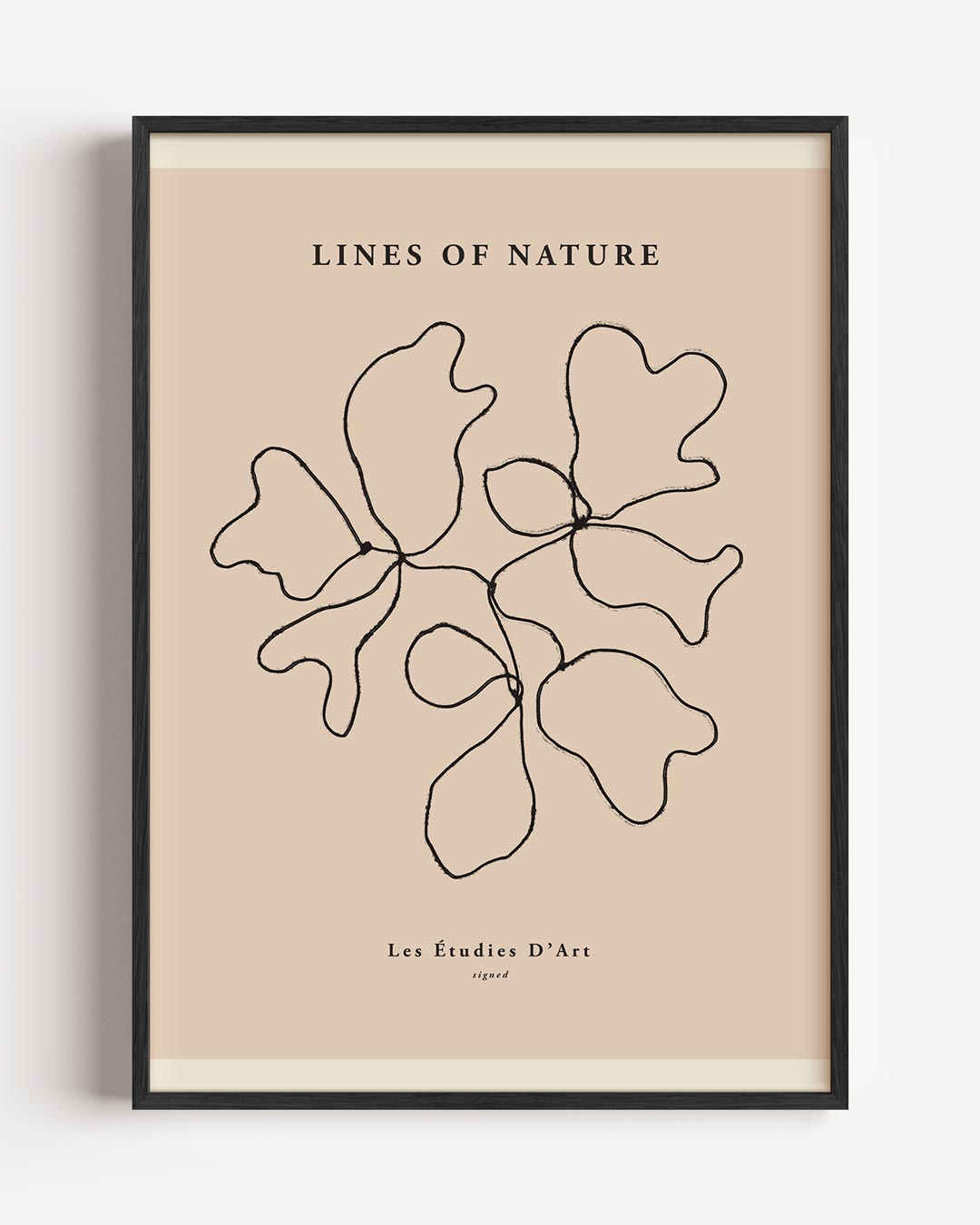 Organische Lijnen Poster-WallArtistic