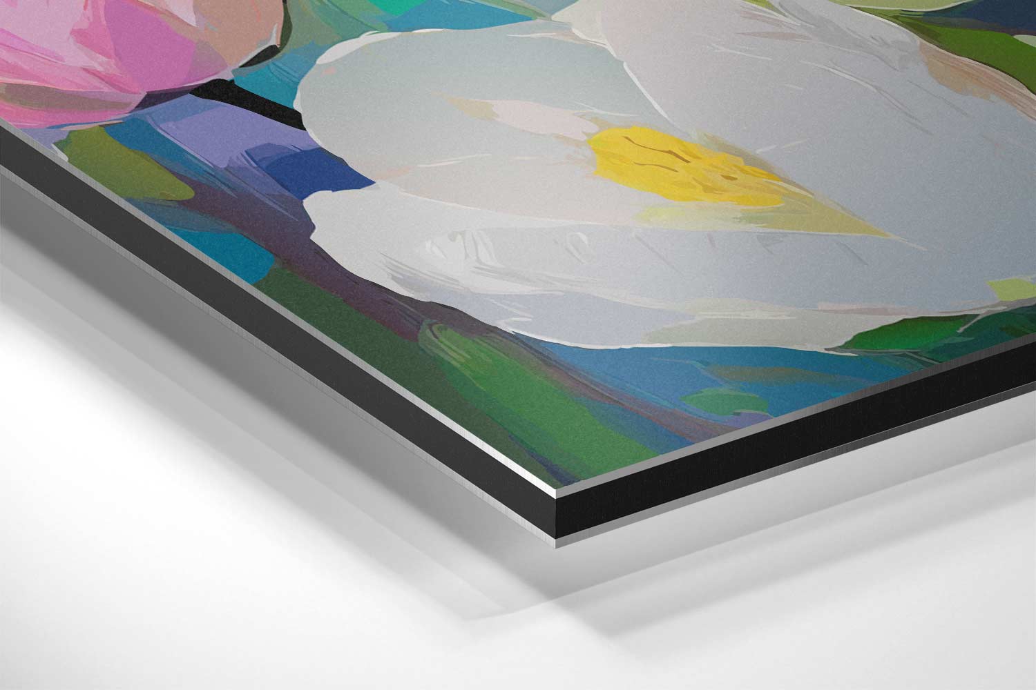 Kleurrijke Lente Tulpen Kunstwerk-canvas-dibond-plexiglas-wanddecoratie-WallArtistic