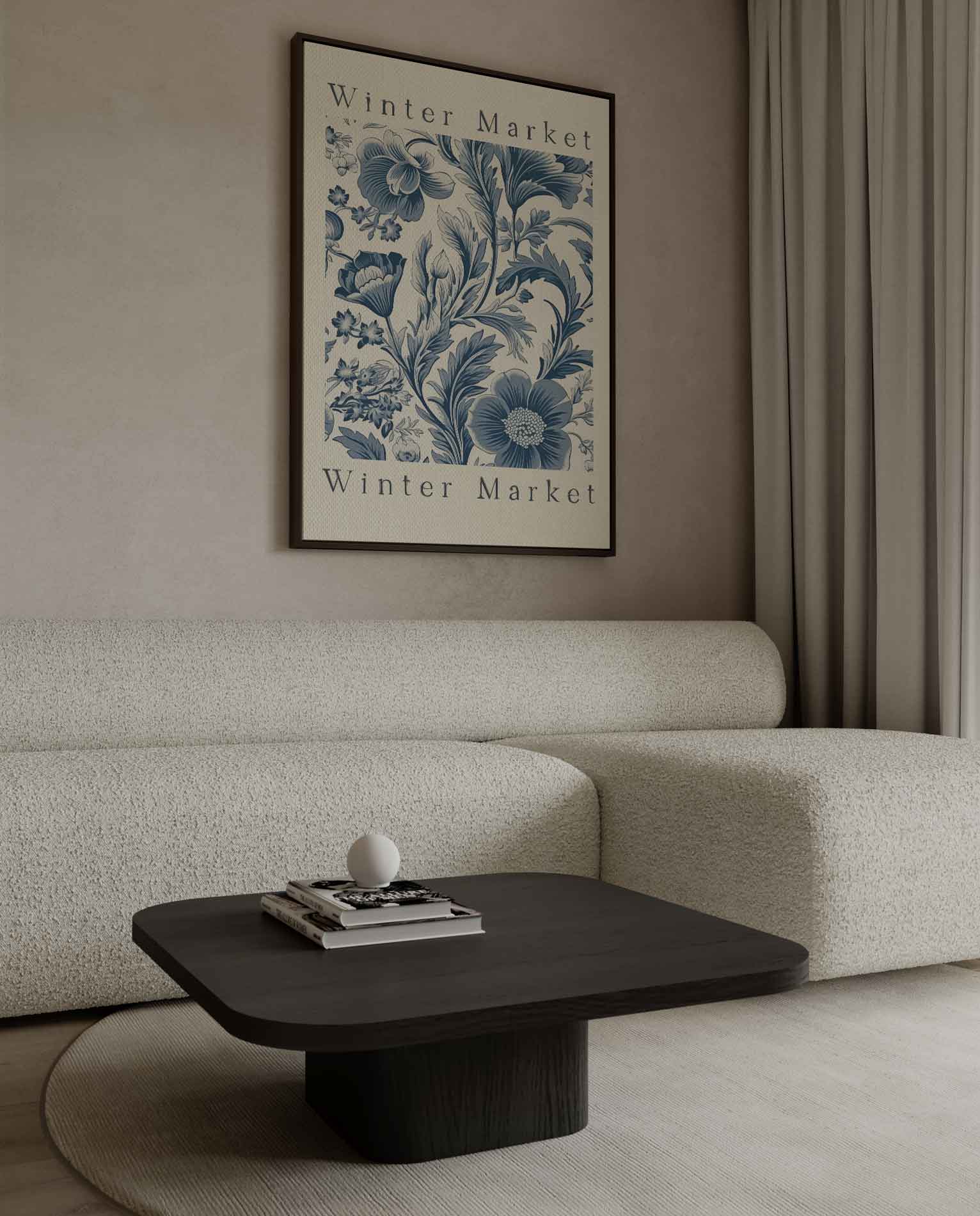Winterbloemenpracht Kunstwerk-canvas-dibond-plexiglas-wanddecoratie-WallArtistic