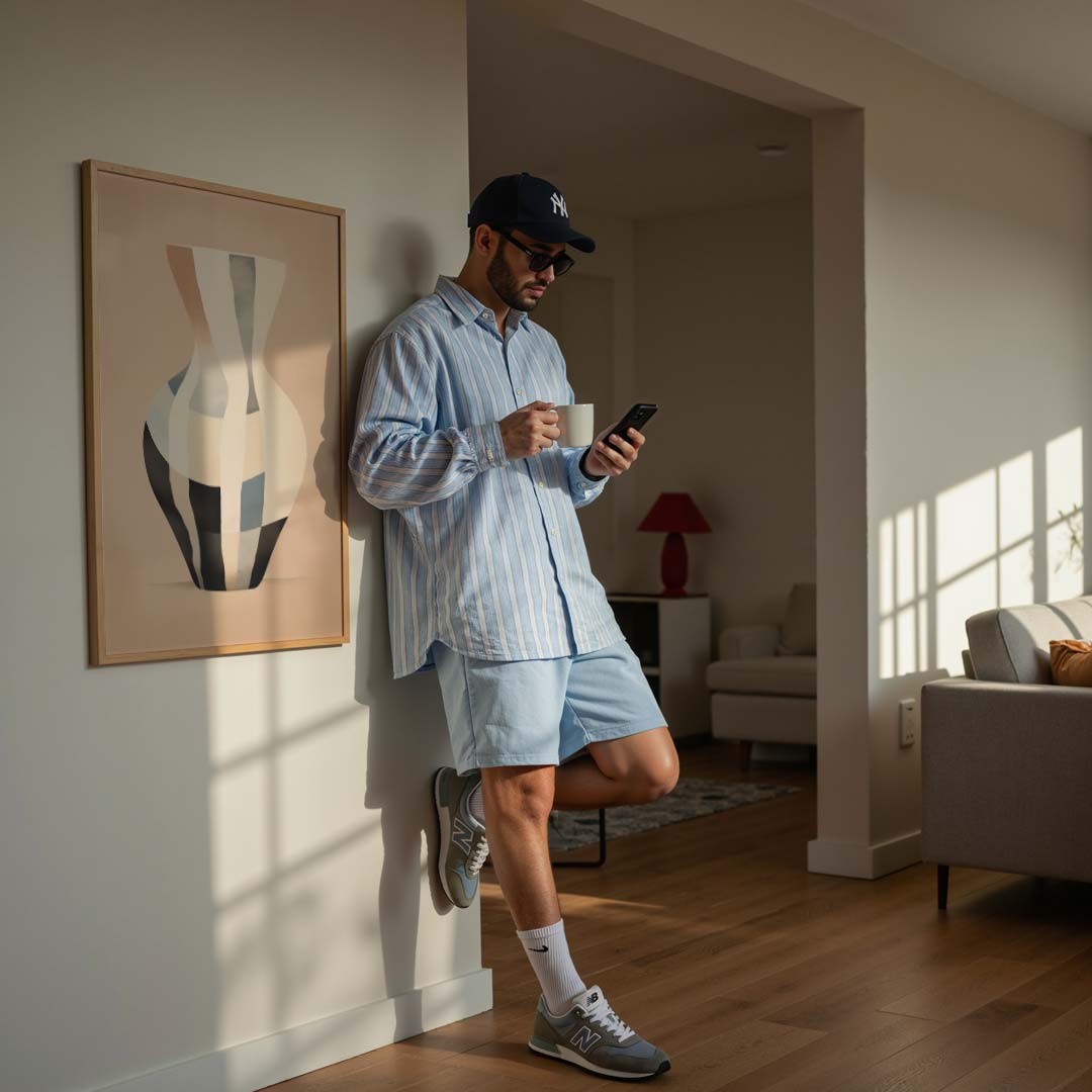 Abstracte Vaas Kunstposter-WallArtistic