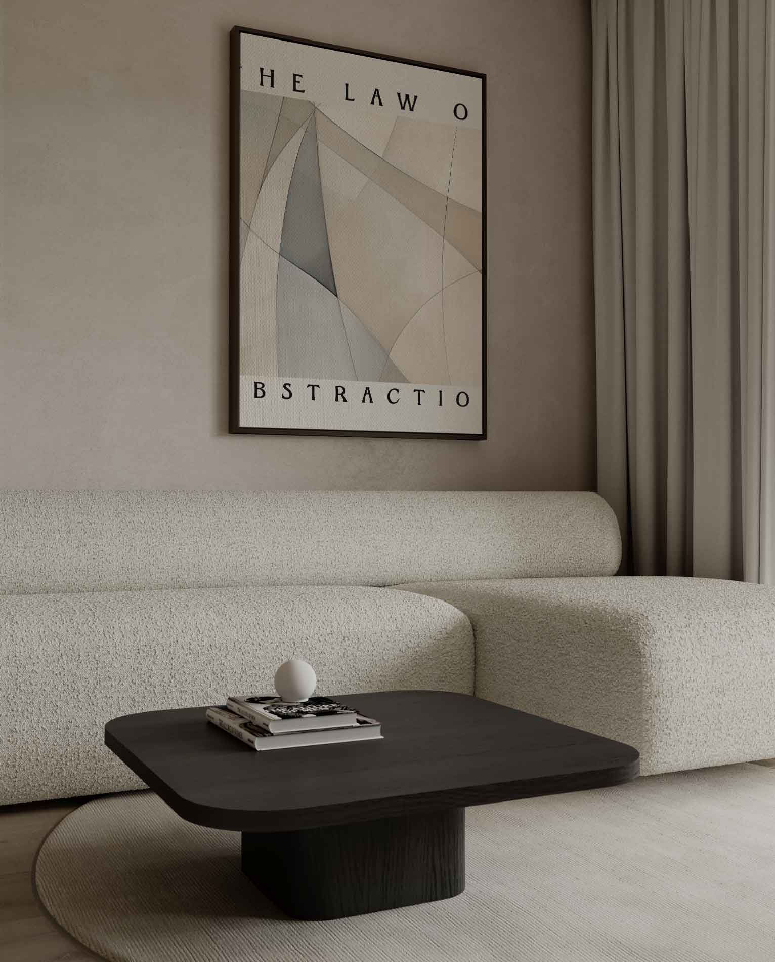 Elegante Abstractie Kunstwerk-canvas-dibond-plexiglas-wanddecoratie-WallArtistic
