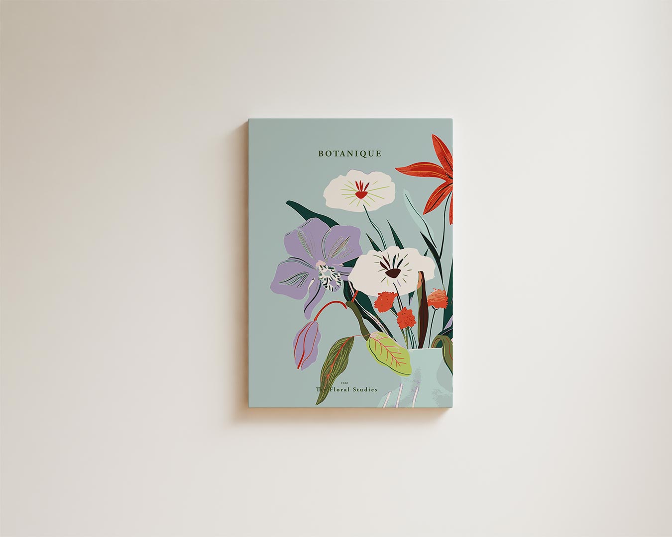 Bloemenpracht in Pastel Kunstwerk-canvas-dibond-plexiglas-wanddecoratie-WallArtistic