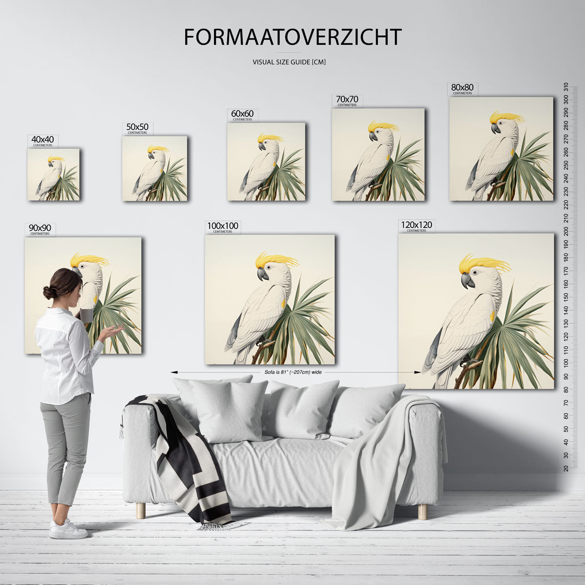Witte kaketoe Poster