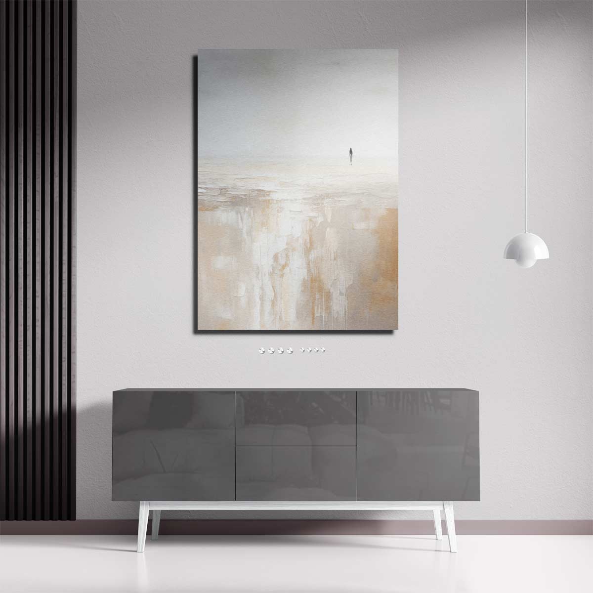 Eenzaamheid in de Leegte Kunstwerk-canvas-dibond-plexiglas-wanddecoratie-WallArtistic