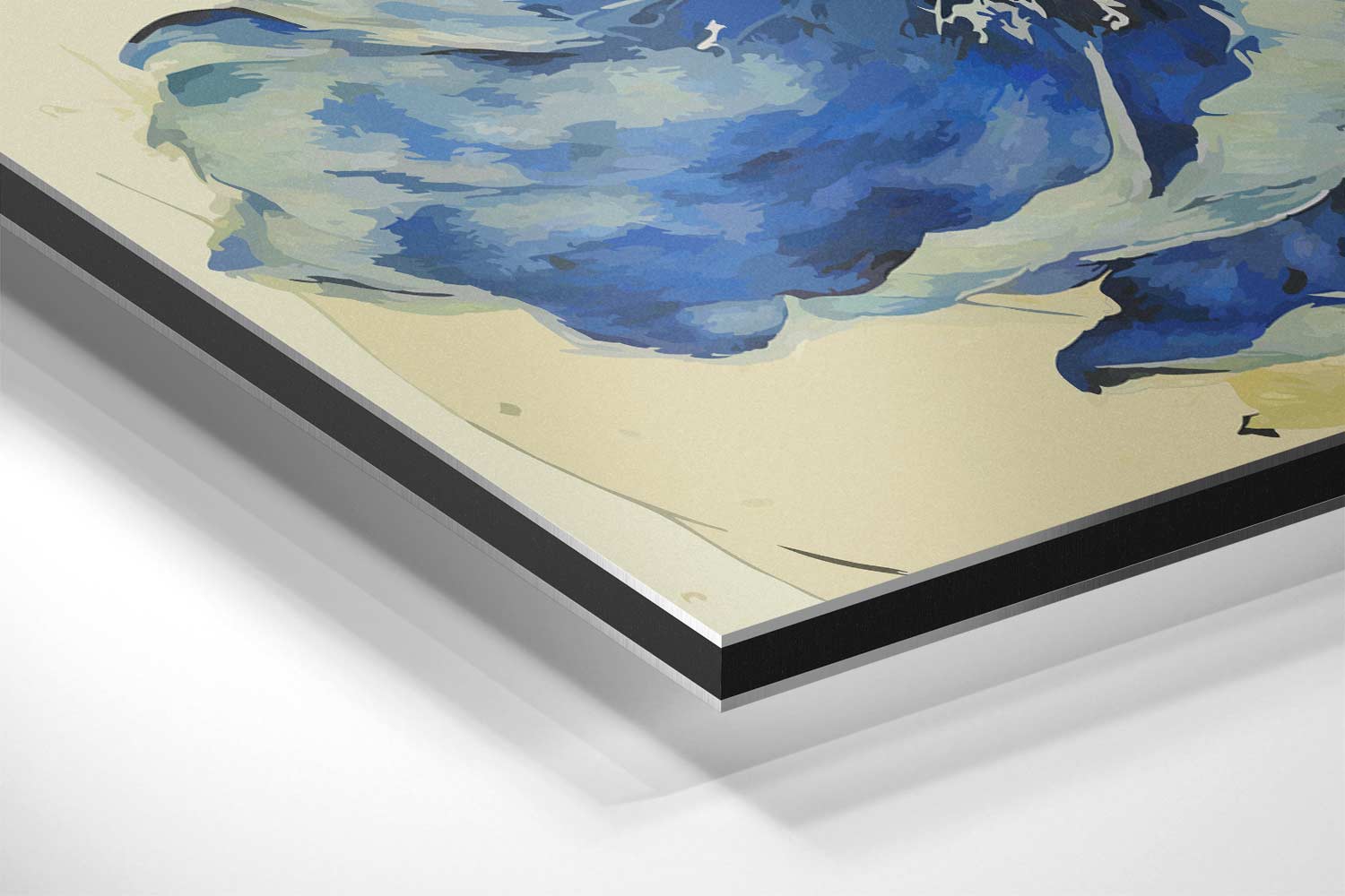 Bloemenpracht in Aquarel Kunstwerk-canvas-dibond-plexiglas-wanddecoratie-WallArtistic