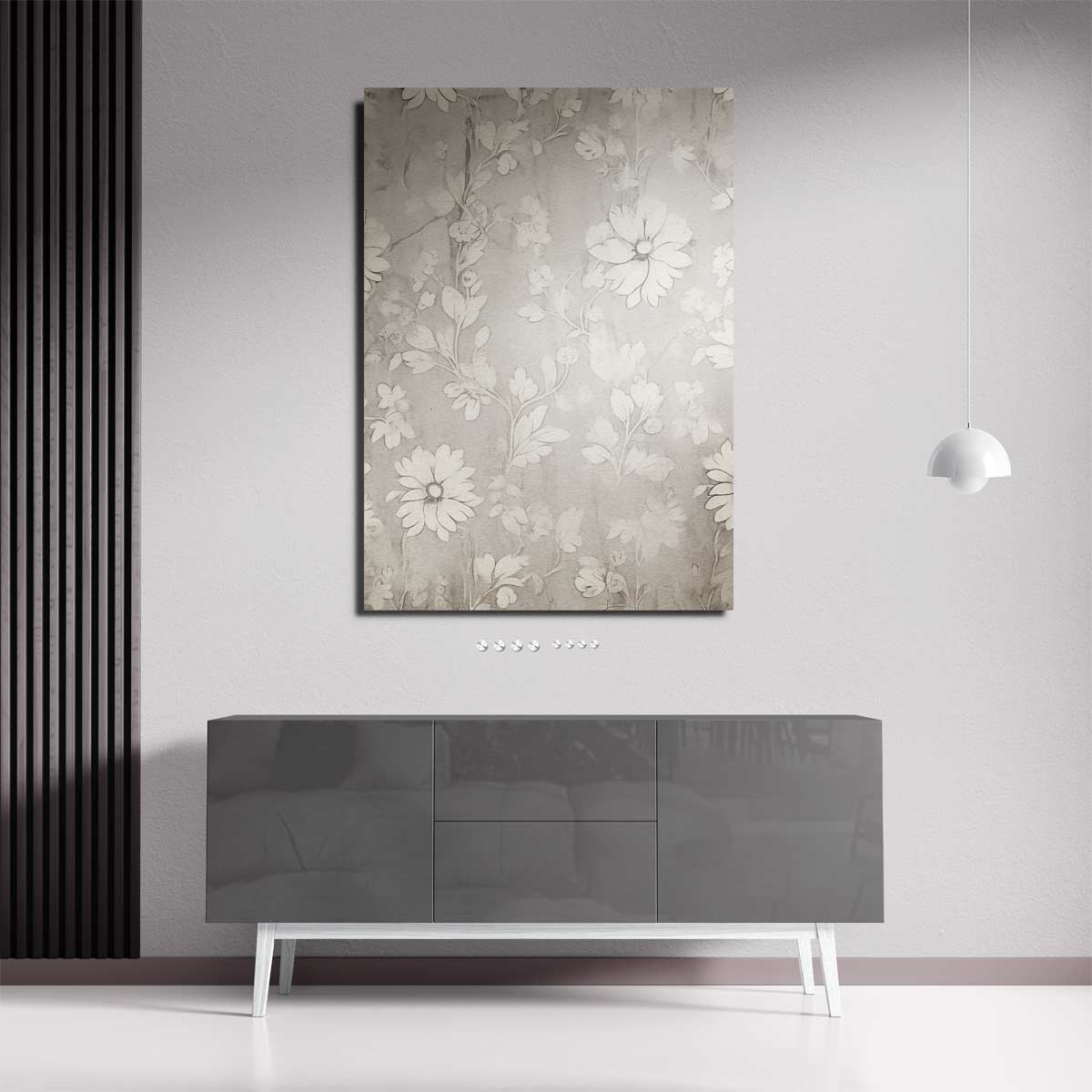 Zachte Bloemenfantasie Kunstwerk-canvas-dibond-plexiglas-wanddecoratie-WallArtistic