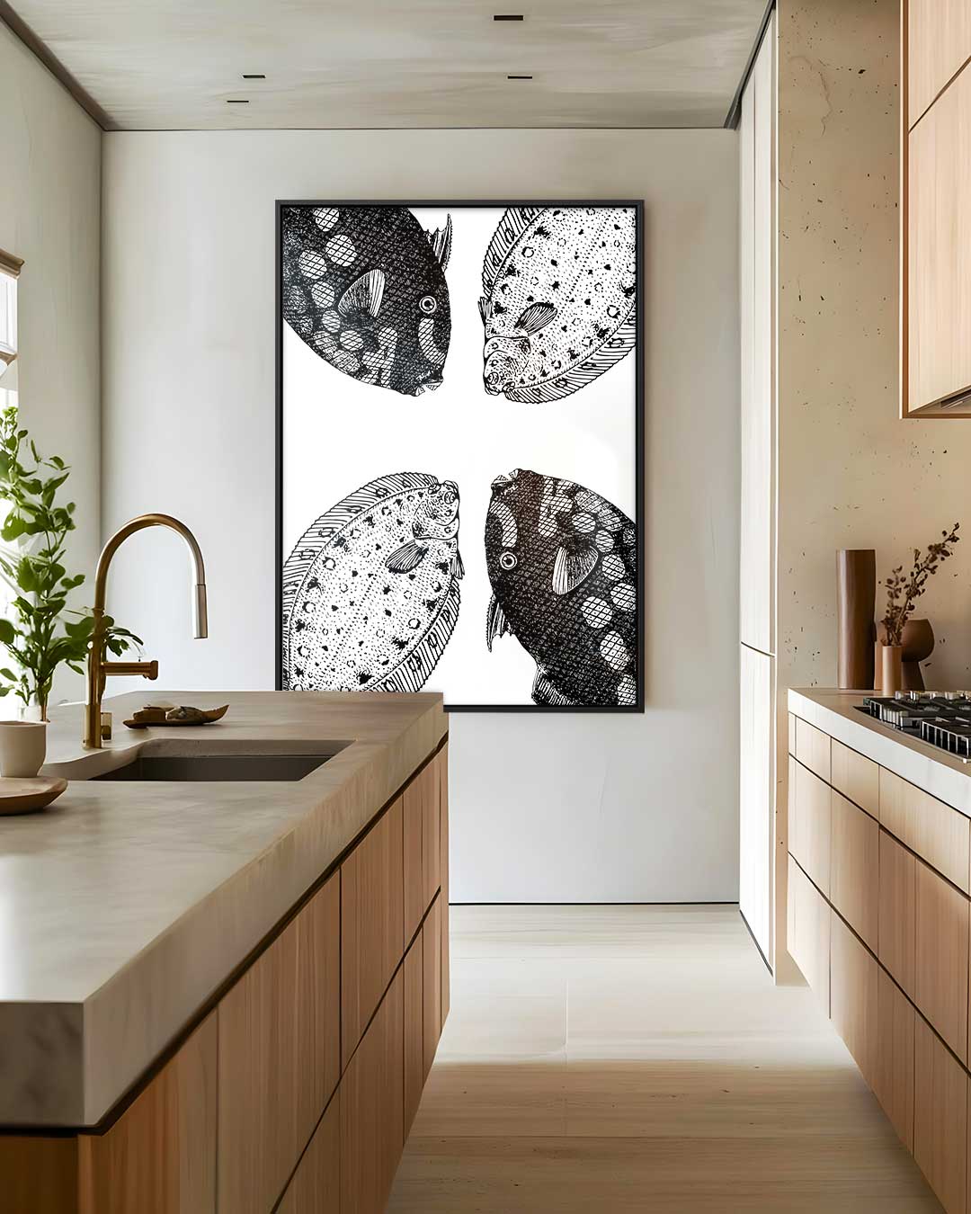 Zeesymfonie Vissenkunst Kunstwerk-canvas-dibond-plexiglas-wanddecoratie-WallArtistic